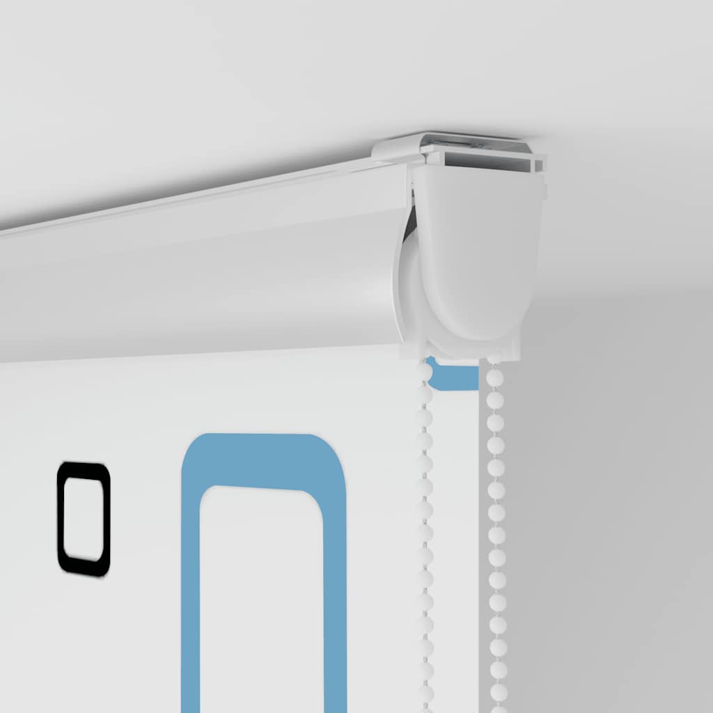 Shower Roller Blind with Cassette 140x240 cm Fabric Width 136 cm
