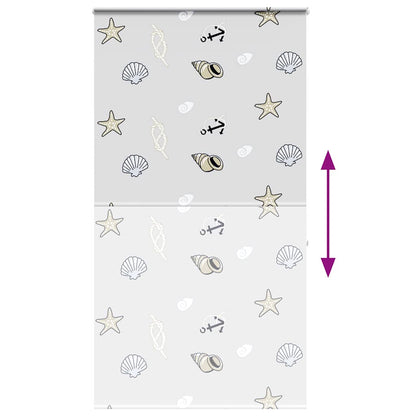 Shower Roller Blind with Cassette 140x240 cm Fabric Width 136 cm
