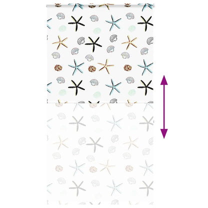 Shower Roller Blind with Cassette 130x240 cm Fabric Width 126 cm