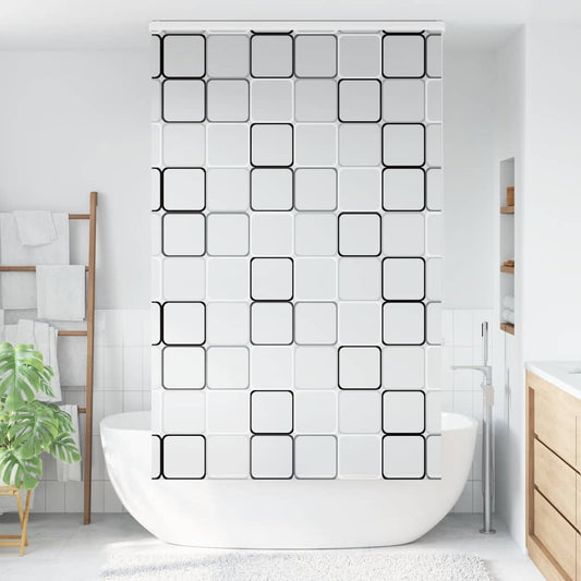 Shower Roller Blind with Cassette 140x240 cm Fabric Width 136 cm