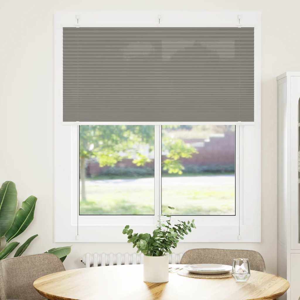 Pleated Blind Anthracite 115x100 cm Fabric Width 114.4 cm Polyester