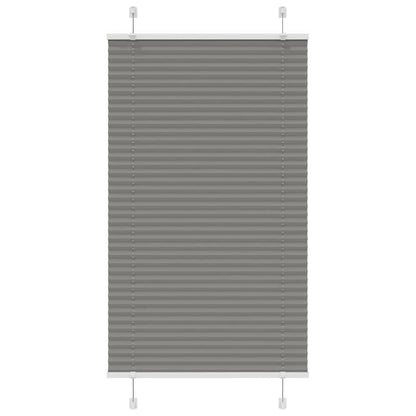 Pleated Blind Anthracite 75x150 cm Fabric Width 74.4 cm Polyester