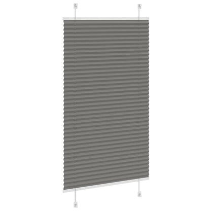Pleated Blind Anthracite 75x150 cm Fabric Width 74.4 cm Polyester