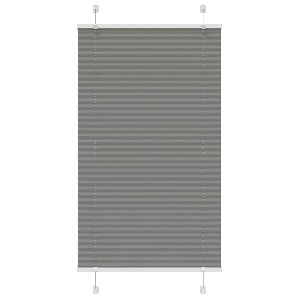 Pleated Blind Anthracite 80x150 cm Fabric Width 79.4 cm Polyester