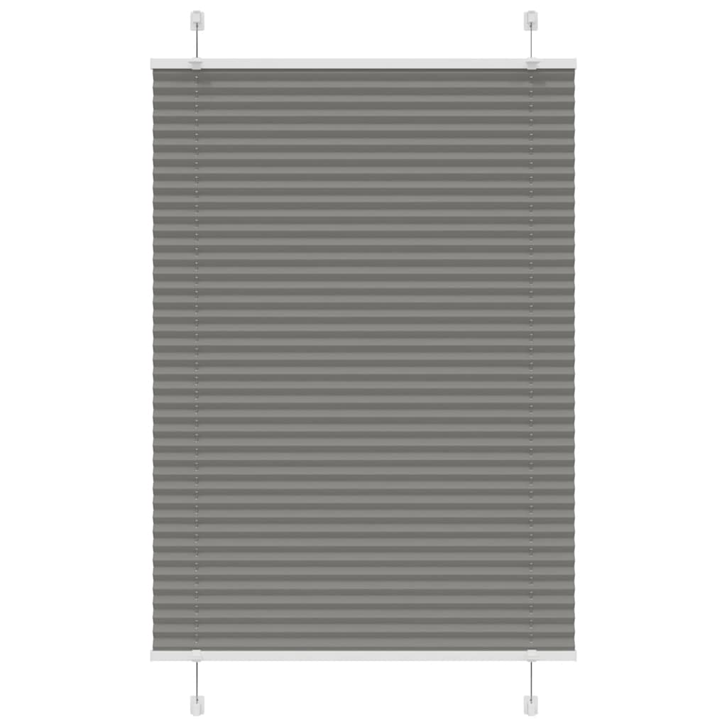 Pleated Blind Anthracite 100x150 cm Fabric Width 99.4 cm Polyester