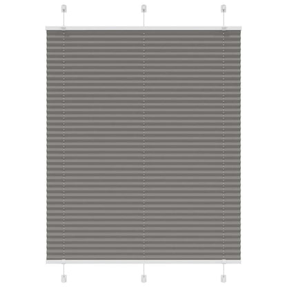 Pleated Blind Anthracite 105x150 cm Fabric Width 104.4 cm Polyester