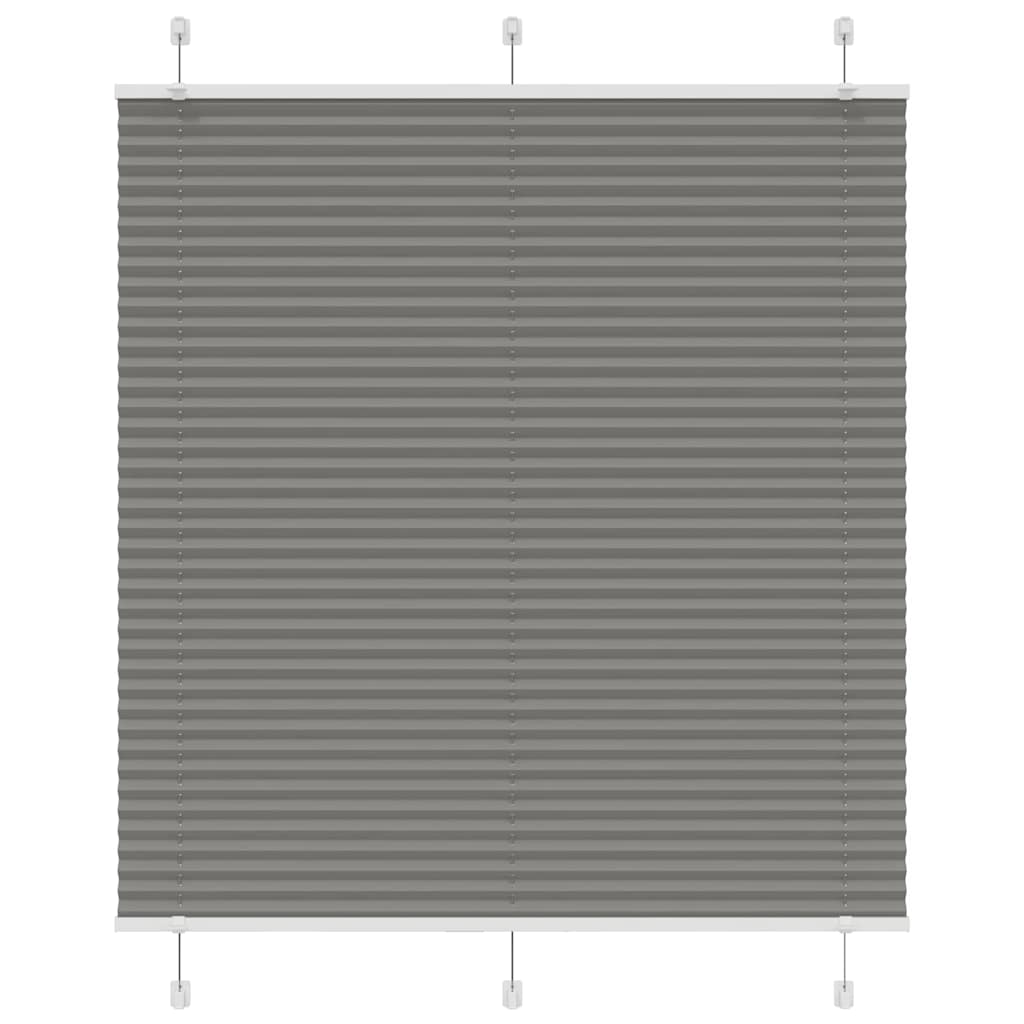 Pleated Blind Anthracite 115x150 cm Fabric Width 114.4 cm Polyester