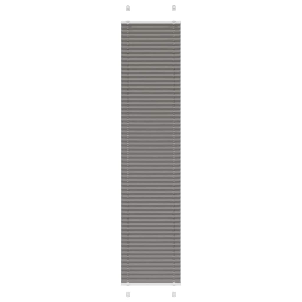 Pleated Blind Anthracite 50x200 cm Fabric Width 49.4 cm Polyester