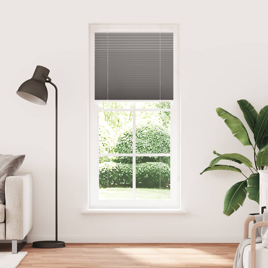 Pleated Blind Anthracite 90x200 cm Fabric Width 89.4 cm Polyester