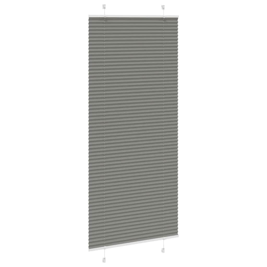 Pleated Blind Anthracite 90x200 cm Fabric Width 89.4 cm Polyester