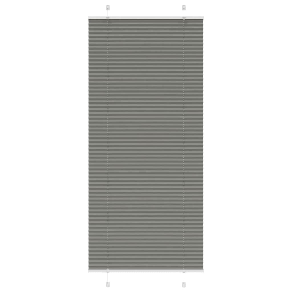 Pleated Blind Anthracite 100x200 cm Fabric Width 99.4 cm Polyester