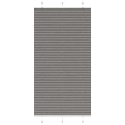 Pleated Blind Anthracite 105x200 cm Fabric Width 104.4 cm Polyester