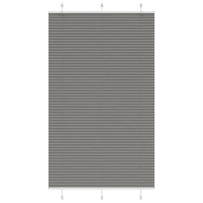 Pleated Blind Anthracite 115x200 cm Fabric Width 114.4 cm Polyester