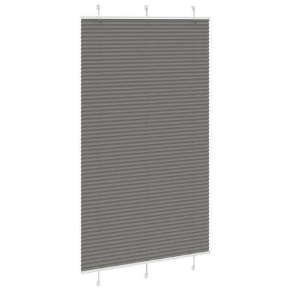 Pleated Blind Anthracite 115x200 cm Fabric Width 114.4 cm Polyester