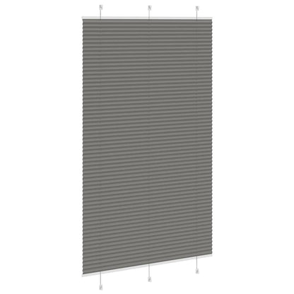Pleated Blind Anthracite 115x200 cm Fabric Width 114.4 cm Polyester