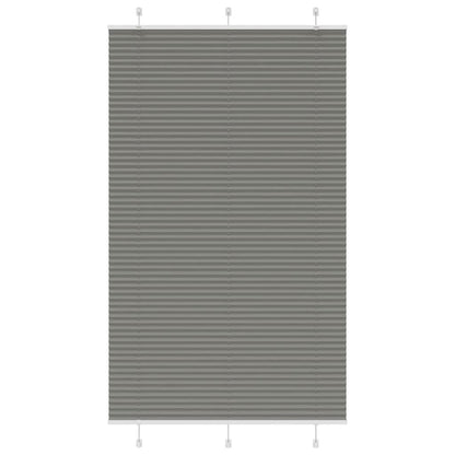 Pleated Blind Anthracite 120x200 cm Fabric Width 119.4 cm Polyester