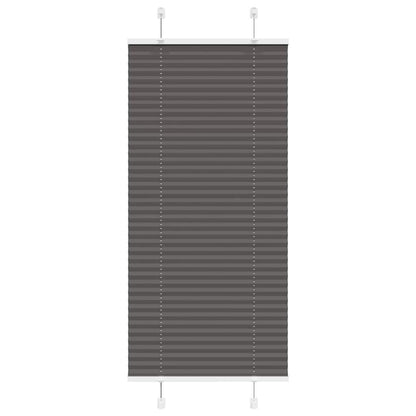 Pleated Blind Black 65x100 cm Fabric Width 64.4 cm Polyester