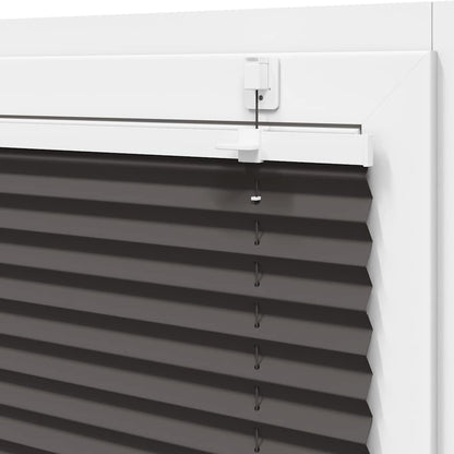 Pleated Blind Black 65x100 cm Fabric Width 64.4 cm Polyester