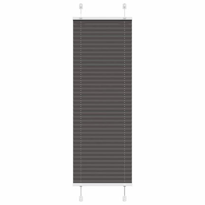 Pleated Blind Black 50x150 cm Fabric Width 49.4 cm Polyester