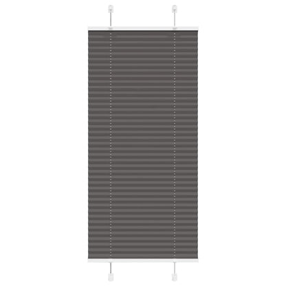 Pleated Blind Black 55x150 cm Fabric Width 54.4 cm Polyester