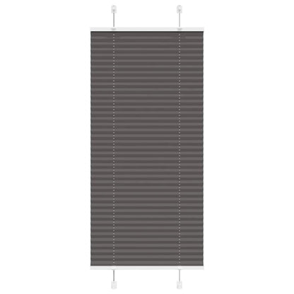 Pleated Blind Black 65x150 cm Fabric Width 64.4 cm Polyester