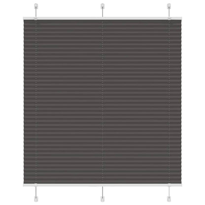 Pleated Blind Black 115x150 cm Fabric Width 114.4 cm Polyester