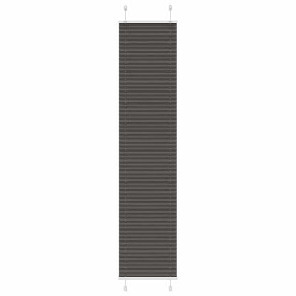 Pleated Blind Black 40x200 cm Fabric Width 39.4 cm Polyester