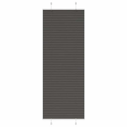 Pleated Blind Black 70x200 cm Fabric Width 69.4 cm Polyester