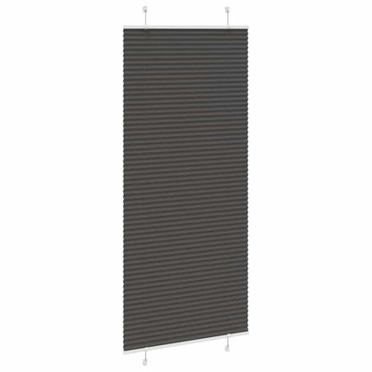 Pleated Blind Black 100x200 cm Fabric Width 99.4 cm Polyester