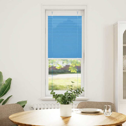 Pleated Blind Blue 40x100 cm Fabric Width 39.4 cm Polyester