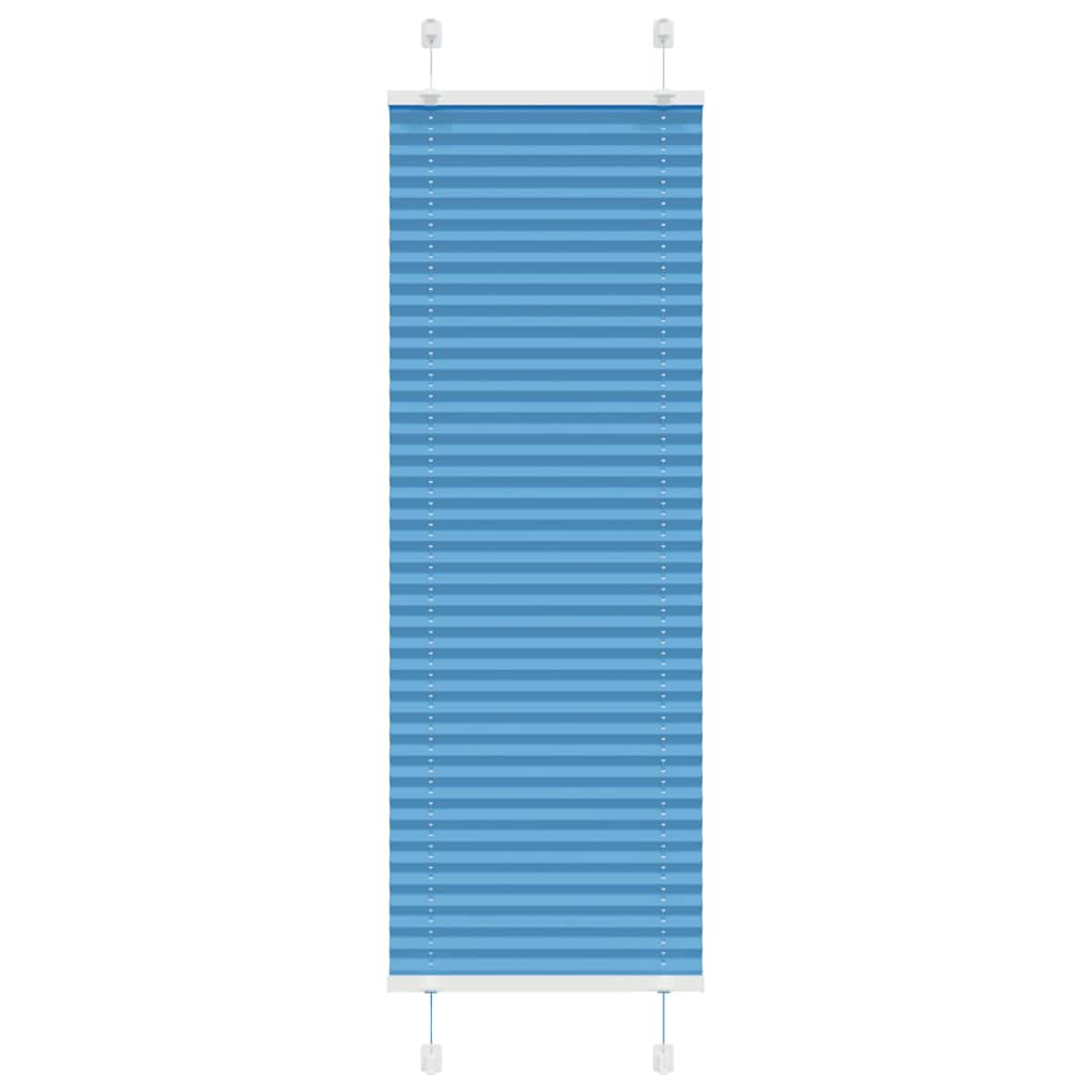 Pleated Blind Blue 45x100 cm Fabric Width 44.4 cm Polyester