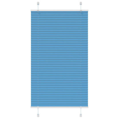 Pleated Blind Blue 70x100 cm Fabric Width 69.4 cm Polyester