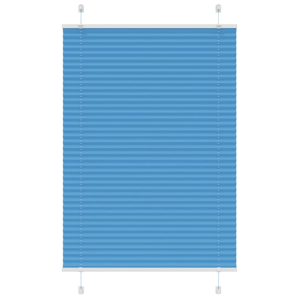 Pleated Blind Blue 95x100 cm Fabric Width 94.4 cm Polyester