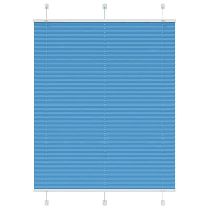Pleated Blind Blue 110x100 cm Fabric Width 109.4 cm Polyester