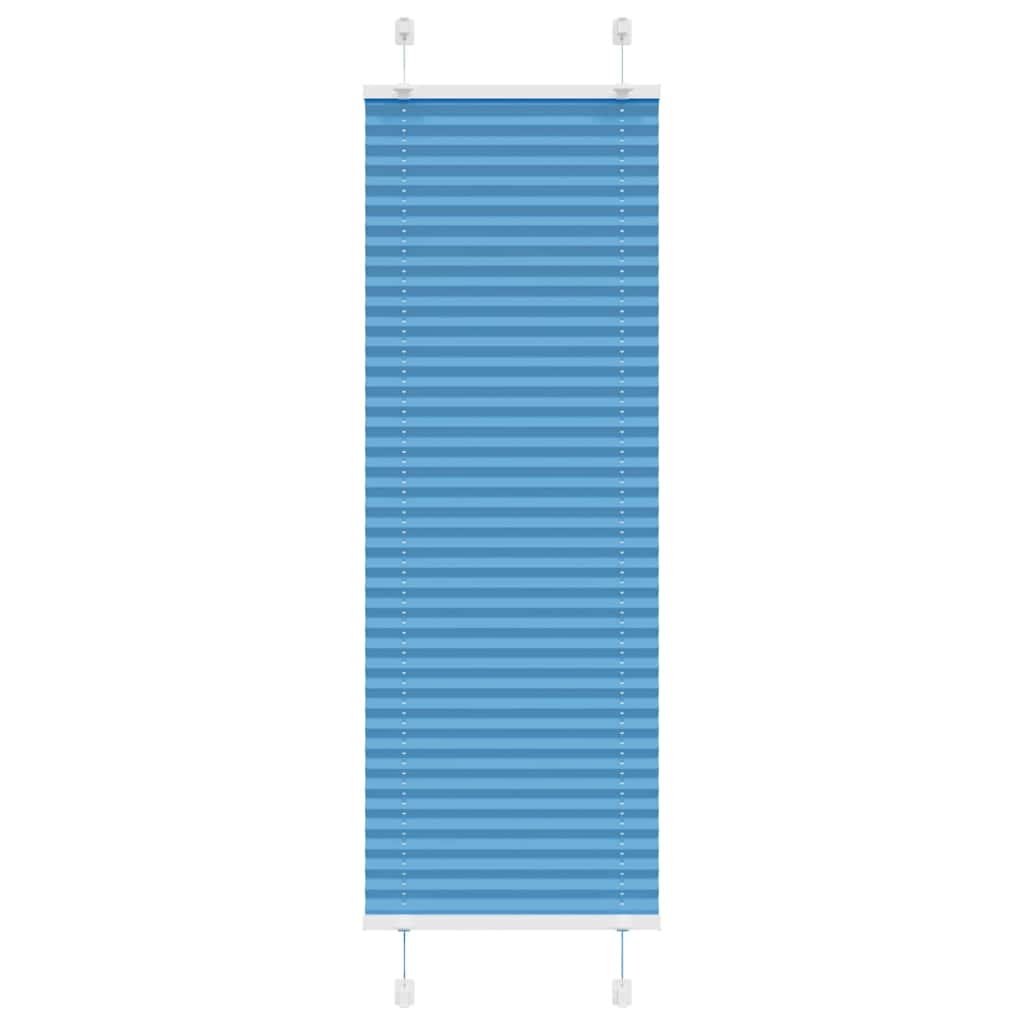 Pleated Blind Blue 40x150 cm Fabric Width 39.4 cm Polyester