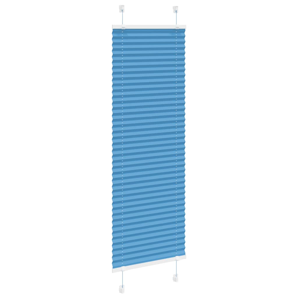 Pleated Blind Blue 50x150 cm Fabric Width 49.4 cm Polyester