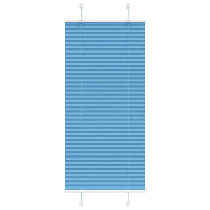 Pleated Blind Blue 60x150 cm Fabric Width 59.4 cm Polyester