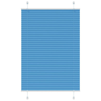 Pleated Blind Blue 95x150 cm Fabric Width 94.4 cm Polyester