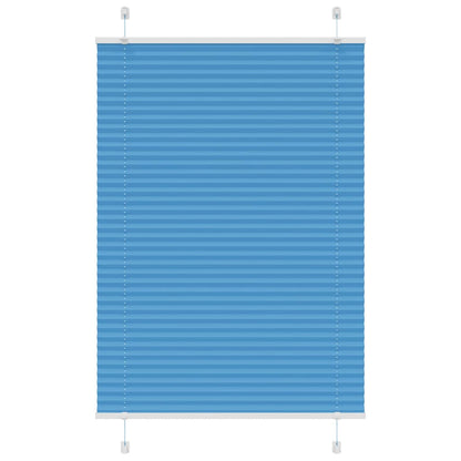Pleated Blind Blue 100x150 cm Fabric Width 99.4 cm Polyester