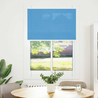 Pleated Blind Blue 100x150 cm Fabric Width 99.4 cm Polyester