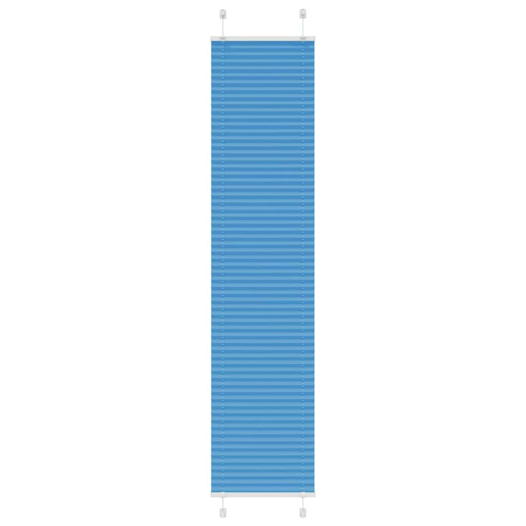 Pleated Blind Blue 45x200 cm Fabric Width 44.4 cm Polyester