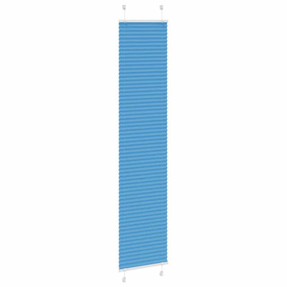 Pleated Blind Blue 50x200 cm Fabric Width 49.4 cm Polyester