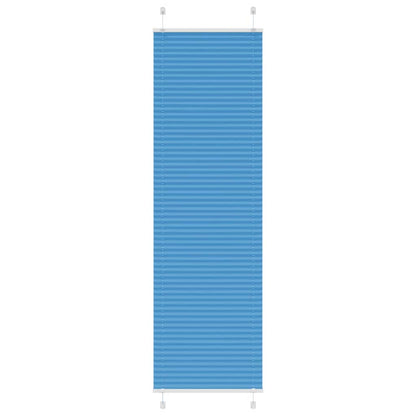Pleated Blind Blue 65x200 cm Fabric Width 64.4 cm Polyester