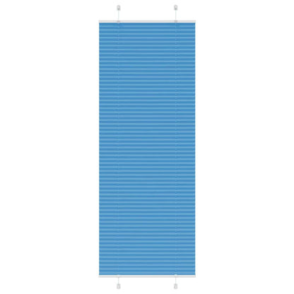 Pleated Blind Blue 70x200 cm Fabric Width 69.4 cm Polyester