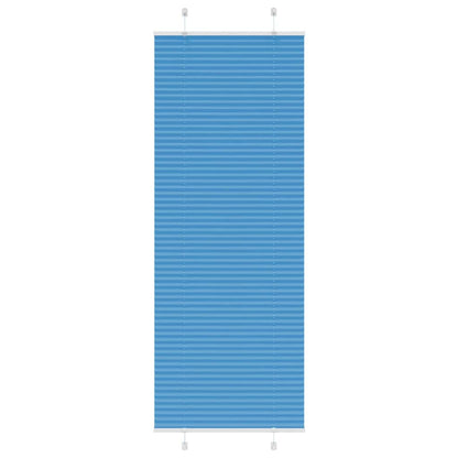 Pleated Blind Blue 80x200 cm Fabric Width 79.4 cm Polyester