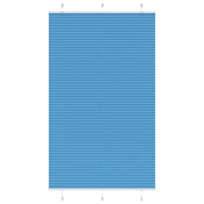 Pleated Blind Blue 120x200 cm Fabric Width 119.4 cm Polyester