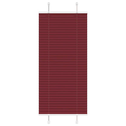 Pleated Blind Bordeaux Red 60x100 cm Fabric Width 59.4 cm Polyester