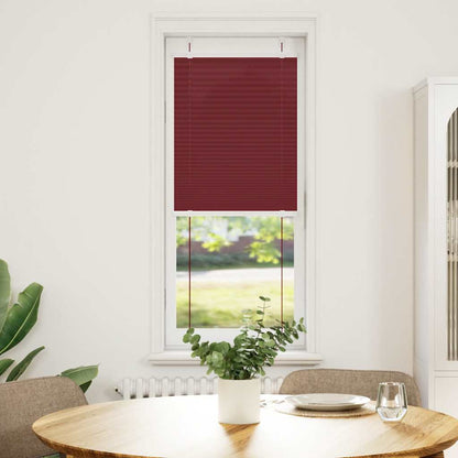 Pleated Blind Bordeaux Red 40x150 cm Fabric Width 39.4 cm Polyester