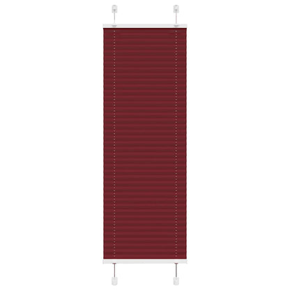 Pleated Blind Bordeaux Red 45x150 cm Fabric Width 44.4 cm Polyester