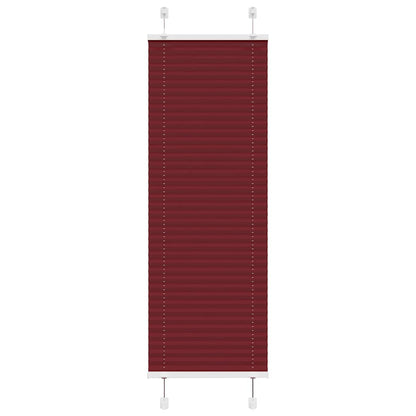 Pleated Blind Bordeaux Red 50x150 cm Fabric Width 49.4 cm Polyester